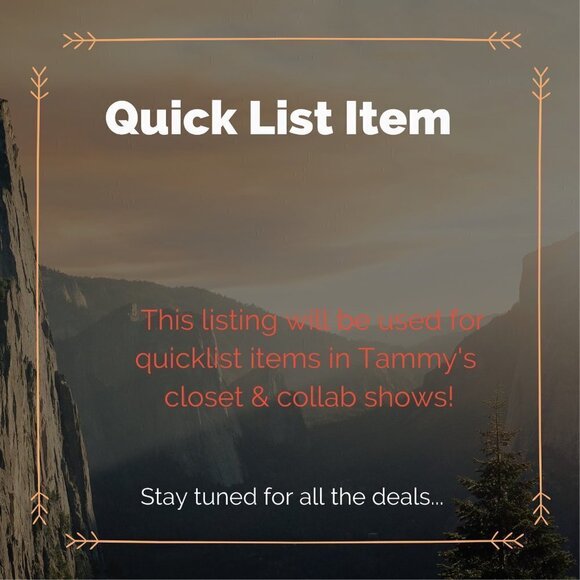 Quicklist Items for live Shows - 2-22-25 - Picture 1 of 1